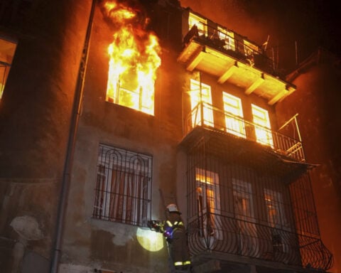 Russian drones slam into 2 Ukrainian cities, killing at least 1 person in nighttime attack