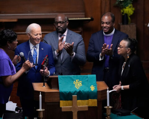 Biden shares message of unity and action during Juneteenth celebration at historic Black church