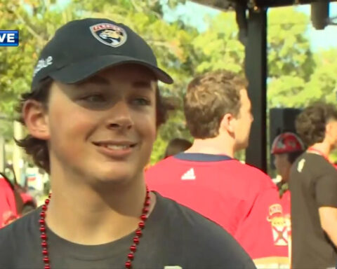 Florida Panthers celebrate Stanley Cup victory at E11even Miami, Raising Cane’s