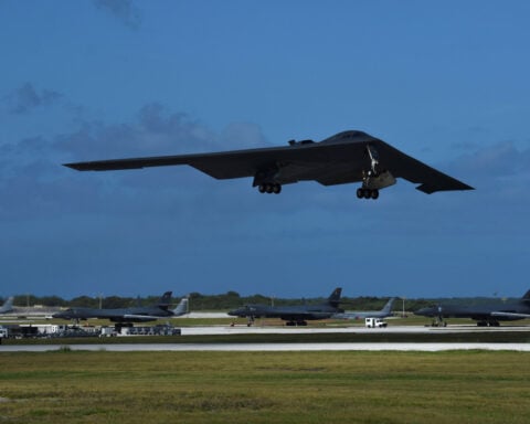 B-2 bombers moving to Guam amid Middle East tensions, US officials say