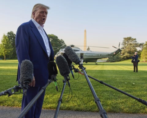 The Latest: Trump at NATO wants allies — not US — to hike spending to 5%