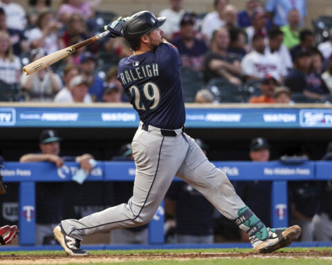 Mariners catcher and MLB homer leader Cal Raleigh to participate in Home Run Derby
