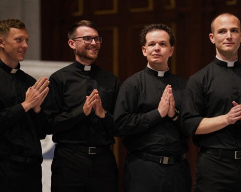 A US diocese defies trends and ordains its largest class of Catholic priests in decades