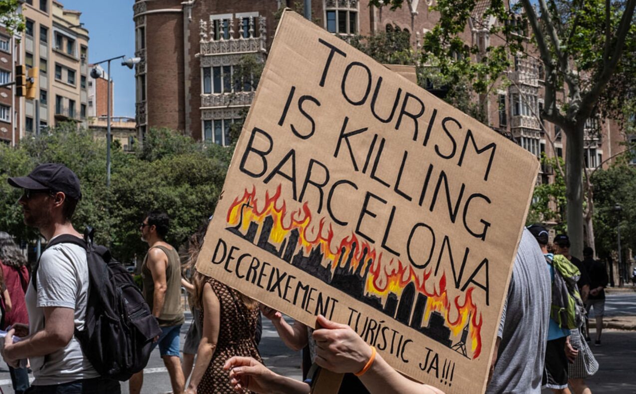 Europe protests against tourists