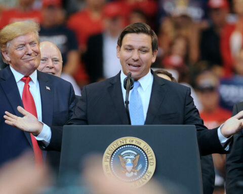 Trump brushes off past rivalry with DeSantis at opening of Florida’s ‘Alligator Alcatraz’