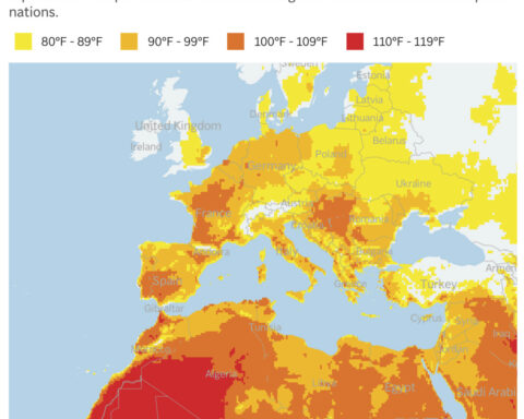 Europe sizzles and the Eiffel Tower's summit closes
