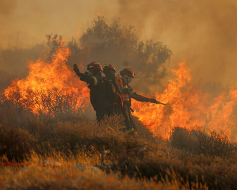 Hotels and homes evacuated on Greek island of Crete as wildfire burns out of control