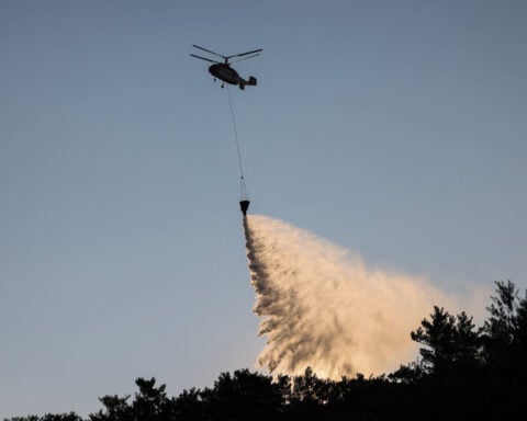 Greece battles wildfire in Evia, reports progress on Crete