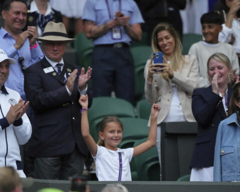 Djokovic's daughter steals the show at Wimbledon with her victory dance