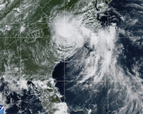Chantal, now a tropical depression, raises concerns of flash flooding in North Carolina and Virginia