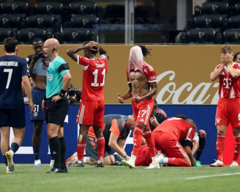 Bayern Munich manager Vincent Kompany says his blood is ‘boiling’ after star player Jamal Musiala suffers horror leg injury