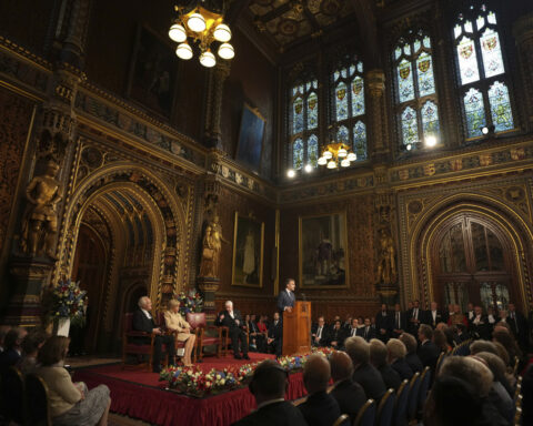 Macron says France and Britain will ‘save Europe’ as he starts a state visit to the UK