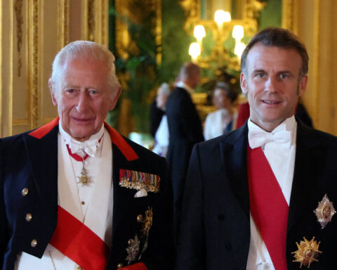 UK and France must end dependency on US and China, Macron warns