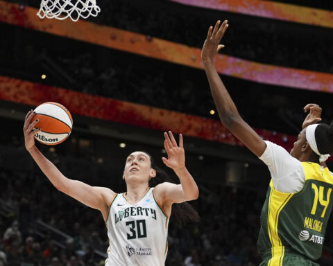 Clark takes Indiana teammate Boston No. 1 in WNBA All-Star Game draft. Collier picks Stewart