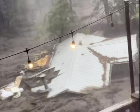 House swept away as flash flooding hits mountain village in New Mexico