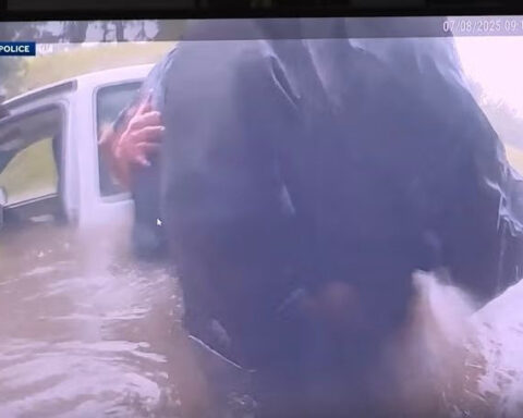First responders in Sallisaw save driver trapped under bridge during morning floods