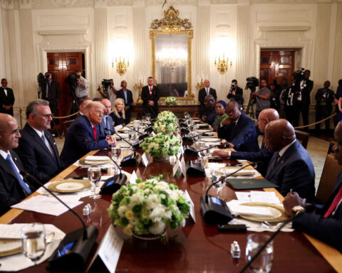 Trump praises ‘good English’ of Liberian president, prompting criticism across Africa