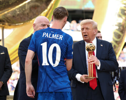 Trump pays homage to soccer greats, met with boos, cheers from Club World Cup crowd