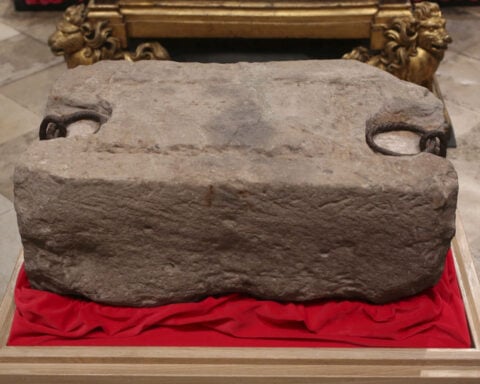 Man charged after kilt-wearing attacker smashes case holding Scotland's Stone of Destiny