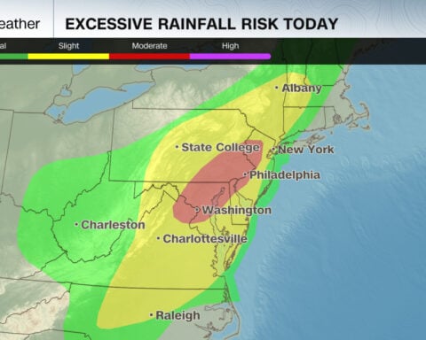 More slow-moving storms move across a flood-weary East Coast. When will the rain end?