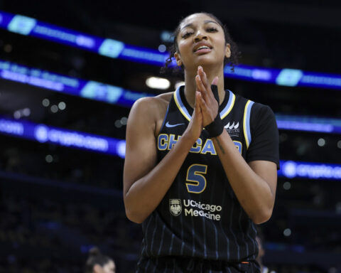 Angel Reese misses Sky's final game before All-Star break with leg injury