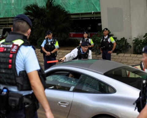 Hong Kong activists' appeal ends, judgement due in nine months