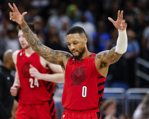 Damian Lillard returns to the Trail Blazers on a 3-year deal worth $42 million, AP source says