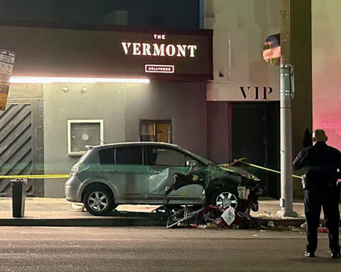 At least 30 hurt after car hits crowd outside Los Angeles club, fire department says