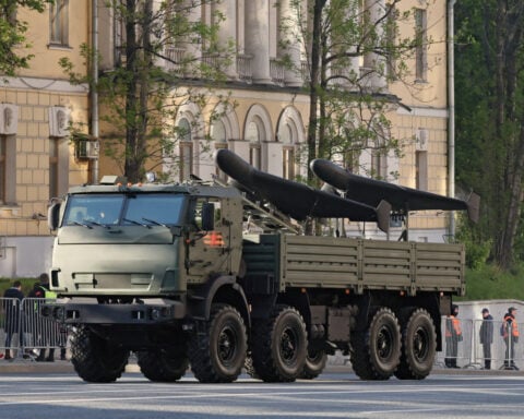 Russian TV shows teenagers at 'world's biggest drone factory' making arms to hit Ukraine