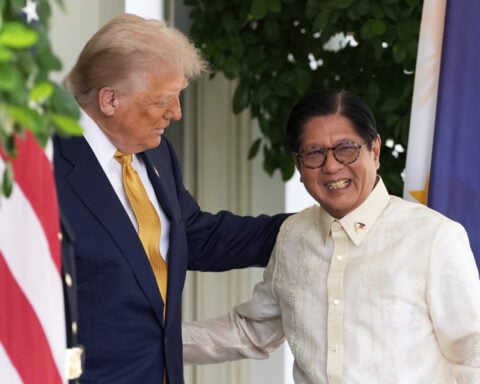 The Latest: Trump deflects questions about Epstein files and revives old grievances