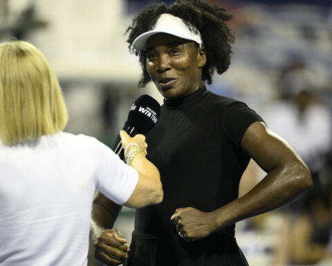 Venus Williams says she is engaged to Andrea Preti after her first singles win in 16 months