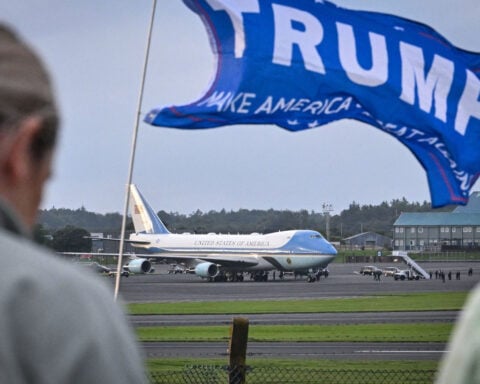 Trump flees Washington controversies for golf-heavy trip to Scotland