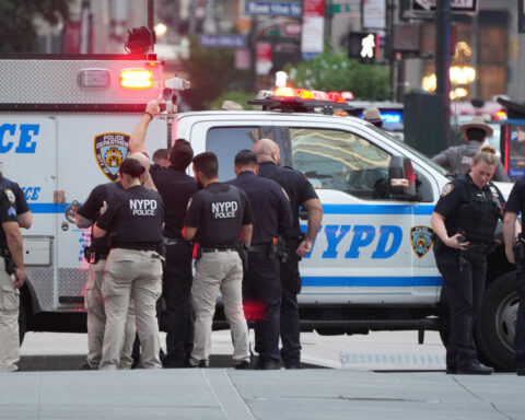 Suspect dead after at least 1 NYPD officer and 2 civilians shot, NYPD say