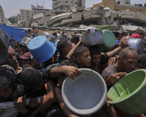 Trump says US will partner with Israel to run additional food centers in Gaza, but details are scant