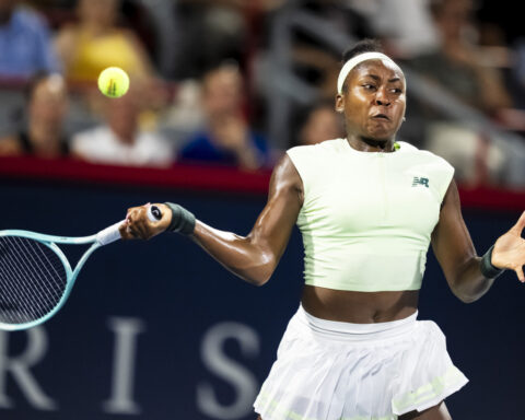 Coco Gauff overcomes 23 double-faults for first win since French Open title