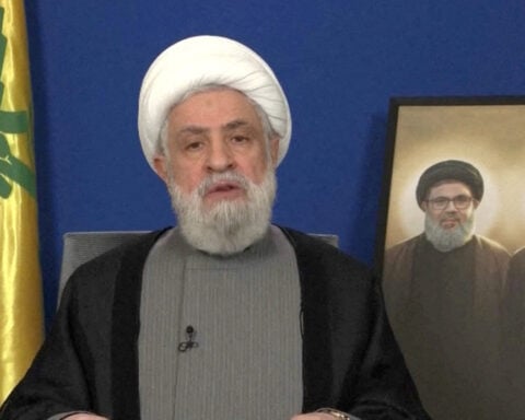 Hezbollah chief rejects disarmament as pressure on Lebanon grows
