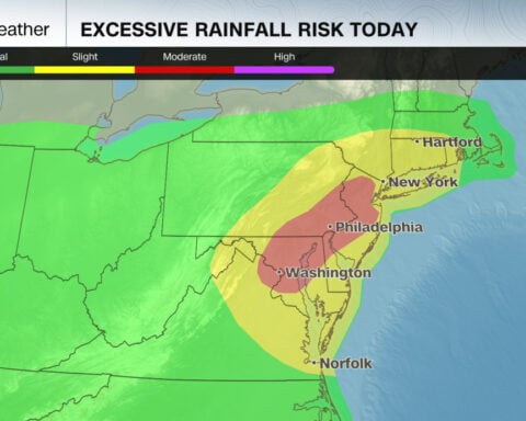 Storms drench millions from DC to New York as flash floods inundate roads and snarl air travel