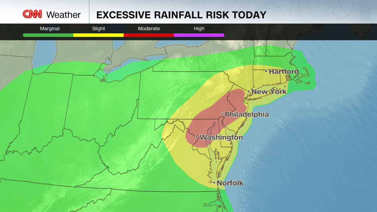 Dangerous storms will bring a significant flood risk to the I-95 corridor at the worst possible time