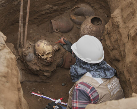 Utility workers in Peru unearth pre-Incan tomb with 1,000-year-old remains