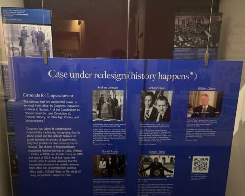 Smithsonian temporarily removes reference to Trump’s impeachments from presidency exhibit