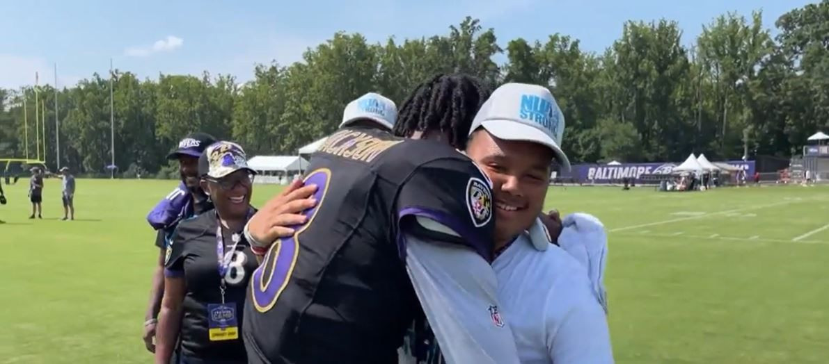 Nijah Howard, battling brain tumor, meets his heroes at Baltimore Ravens Training Camp