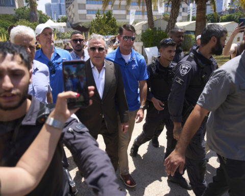Israeli fire again kills Gaza aid-seekers as US envoy meets with hostages' families