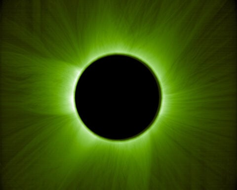 2 spacecraft flew exactly in line to imitate a solar eclipse, capture a stunning image and test new tech