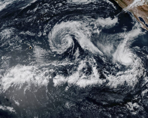 Tropical Storm Henriette forms in the Pacific while Tropical Storm Dexter churns in the Atlantic