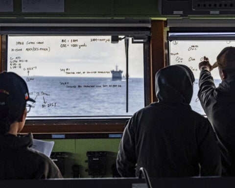 India and the Philippines stage joint naval drill in the disputed South China Sea