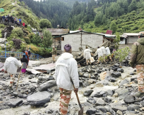 Rescuers search for dozens missing after deadly flash floods kill 4 in northern India