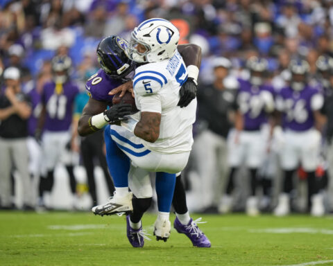 Colts QB Richardson leaves preseason game with a pinky injury; CB Walley has a torn ACL