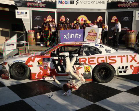 NASCAR driver Connor Zilisch breaks collarbone while celebrating latest victory