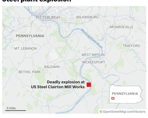 Explosion at US Steel plant in Pennsylvania leaves 2 dead, 10 injured