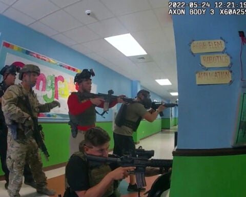Desperate parents pleaded with officers to act during Uvalde school shooting, video shows